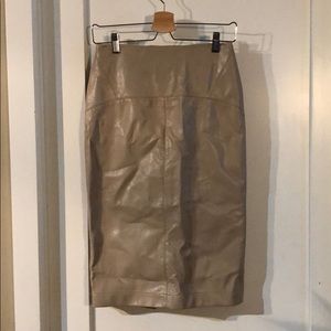 Zara Faux leather skirt